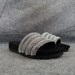 Anne Klein Shoes Womens 7 Sandal Slides Fashion Casual Metallic Gloria Comfort